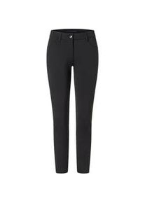 Stoffhose MAC "SLIM", Damen, Gr. 48, L&auml;nge 28, schwarz, Jersey, Obermaterial: 63% Viskose, 33% Polyamid, 4% Elasthan, unifarben, slim fit kn&ouml;chellang, Hosen Stoffhose, Sommerhose im Five-Pocket Style