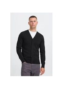 Strickjacke Blend "BHFinex", Herren, Gr. XXL, schwarz, Feinstrick, 70% Baumwolle (Recycled), 30% Polyester (Recycled), unifarben, normal normal, V-Ausschnitt, Rippstrickb&uuml;ndchen, Strickjacken Strickjacke, Komfortabler Cardigan mit Kn&ouml;pfen.