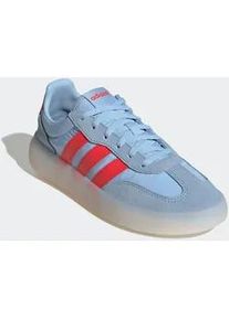 Sneaker Adidas SPORTSWEAR "BARREDA DECODE KINDER", M&auml;dchen, Gr. 38,5, wei&szlig; (clear sky, bright rot, core wei&szlig;), Leder, Textil, Schuhe Sneaker, inspiriert vom Adidas Handball Spezial, f&uuml;r Kinder & Jugendliche