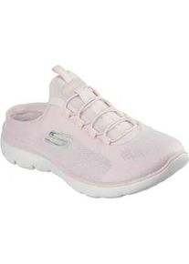 Sabot Skechers "SUMMITS-SIMPLY SWEET", Damen, Gr. 35, rosa, Textil, Schuhe Sabot, Freizeitschuh, Sommerschuh, Hausschuh mit weicher Innensohle