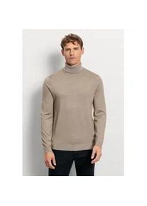 Strickpullover OLYMP "OLYMP Casual Strick", Herren, Gr. M, natur, 100% Schurwolle, Pullover Strickpullover