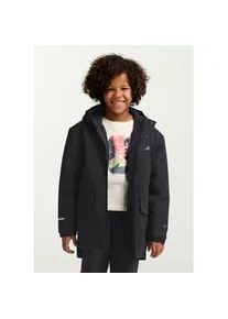 Outdoorjacke Jack Wolfskin "CANVEY JKT KIDS", Kinder, Gr. 116, schwarz, Obermaterial: 100% Polyester; F&uuml;llung: 100% Polyester; Futter: 100% Polyester, Jacken Outdoorjacke
