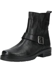 Stiefelette Gabor "Gabor Stiefelette Leder", Damen, Gr. 40, schwarz, Leder, Schuhe Stiefelette