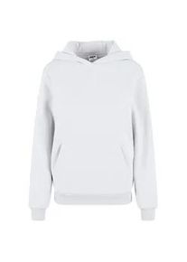 Kapuzenpullover Urban Classics "Urban Classics Ladies Fluffy Hoody", Damen, Gr. XL, wei&szlig;, 70% Baumwolle, 30% Polyester, unifarben, normal, ohne Ausschnitt, Pullover Kapuzenpullover