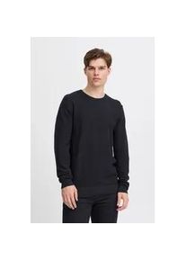 Strickpullover Blend "BHPullover", Herren, Gr. L, schwarz, Web, 100% Baumwolle, unifarben, Basic, regular fit normal, Rundhals, eng, Pullover Strickpullover, Stilvoller Strickpullover