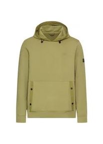 Sweatshirt Camel Active, Herren, Gr. M, beige (moss stone), Sweatware, Obermaterial: 80% Baumwolle, 14% Polyester, 6% Elasthan, unifarben, regular fit taillenbedeckt, ohne Ausschnitt, B&uuml;ndchen, Sweatshirts Sweatshirt, mit verstellbarer Kapuze