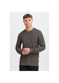 Strickpullover Blend "BHGoar", Herren, Gr. S, charcoal mix, Feinstrick, 100% Baumwolle, unifarben, Basic, regular fit normal, Rundhals, eingesetzt, Pullover Strickpullover, Stilvoller Strickpullover