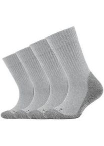 4er Pack Camano Pro Tex Crew Socken Kinder 9700 - dark grey melange 27-30