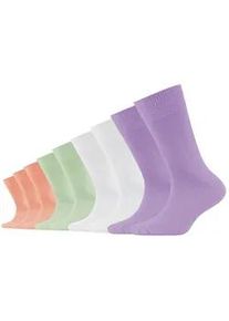 9er Pack s.Oliver Essentials Gek&auml;mmte Baumwolle Crew Socken Kinder 4110 - lavendula 27-30