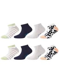8er Pack s.Oliver Originals Organic Sneakersocken Kinder 2018 - peach nectar 27-30