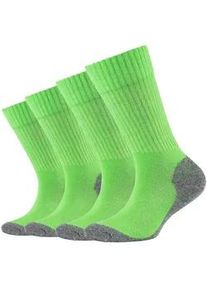 4er Pack Camano Pro Tex Crew Socken Kinder 0080 - green flash 27-30