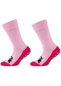 2er Pack Camano Soft Originals Bio-Baumwolle Antirutsch Crew Socken Kinder 4131 - lilac chiffon 35-38