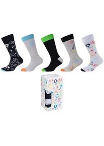 5er Pack Camano Soft Originals Bio-Baumwolle Crew Socken in Geschenkbox Kinder 9200 - backtoschool 27-30