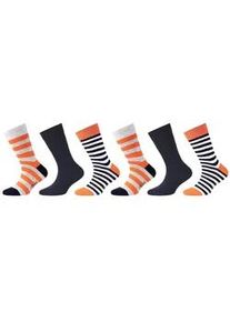 6er Pack s.Oliver Originals Organic Crew Socken Kinder 2372 - ginger 23-26