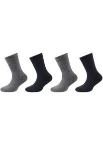 4er Pack s.Oliver Hygge Full Terry Star Crew Socken Kinder 5999 - navy 31-34