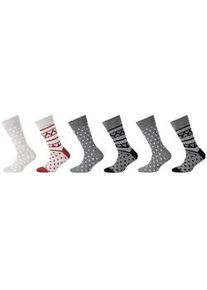 6er Pack Camano Soft Bio-Baumwolle Crew Socken Kinder 9999 - black 27-30