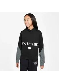 Nike Dri-FIT Hoodie Kinder 010 - black/smoke grey/white S (128-137 cm)