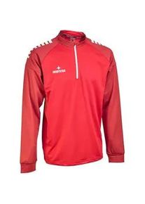 Derbystar Madrid 1/4-Zip Sweatshirt Kinder rot/wei&szlig; 140