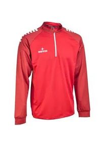 Derbystar Madrid 1/4-Zip Sweatshirt Kinder rot/wei&szlig; 116