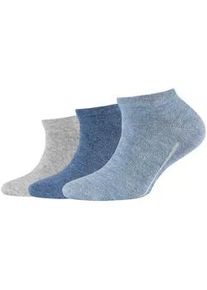 3er Pack Camano Soft Bio-Baumwoll Sneakersocken Kinder 0099 - stone melange 35-38