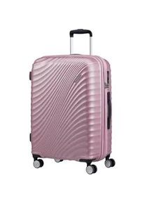 American Tourister Jetglam Trolley mit 4 Rollen 67cm erweiterbar Metallic Pink