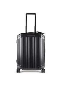 Piquadro PQ ALU Ultra slim Hartschalentrolley in Handgep&auml;ckgr&ouml;&szlig;e schwarz