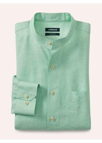 Walbusch Stehkragen-Leinenhemd