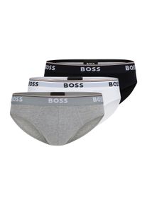 Slip BOSS, Herren, Gr. S, bunt (assorted pre, pack), Jersey, Obermaterial: 95% Baumwolle, 5% Elasthan, unifarben, Unterhosen Slip, mit Logo Webbund