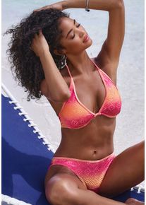 B&uuml;gel-Bikini Buffalo, Damen, Gr. 40, Cup B, pink (pink, orange), Polyester, Recycling-Polyamid, Farbverlauf, Bikini-Sets B&uuml;gel-Bikini, mit Farbverlauf