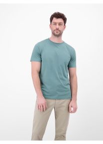 T-Shirt Lerros, Herren, Gr. M, arctic blau, Single Jersey, Obermaterial: 100% Baumwolle, unifarben, regular fit h&uuml;ftlang, Rundhals, abgesteppt, Shirts T-Shirt, im Basic-Look