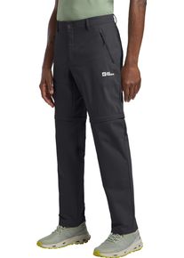 Zip-off-Hose Jack Wolfskin "PICO TRAIL ZIP OFF PANTS M", Herren, Gr. 46, N-Gr, grau (phantom), Obermaterial: 100% Polyester, Hosen Zip-off-Hose, Atmungsaktiv, schnell trocknend, wasserabweisend, zwei Tragevarianten