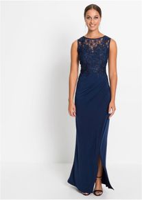 bonprix Maxikleid mit Spitze, blau, Gr.44/46 (L), Elegant und Feminin: Abendkleid mit Spitze