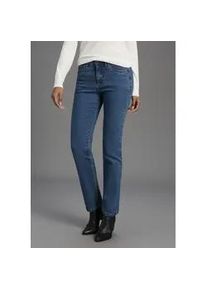 Gerade Jeans Arizona "Comfort-Fit", Damen, Gr. 72, L-Gr, blau (blau stone), Jeans, Obermaterial: 98% Baumwolle, 2% Elasthan, Basic, normal lang, Jeans, High Waist
