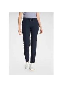 Outdoorhose Polarino "Joggpants", Damen, Gr. 44, N-Gr, blau (marine), Softshell, Obermaterial: 94% Polyester, 6% Elasthan, lang, Hosen Outdoorhose, Regular Fit