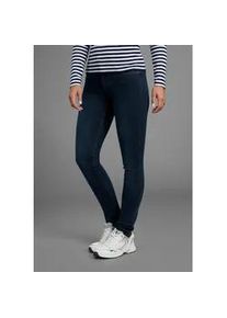 Slim-fit-Jeans Arizona "Bund mit seitlichem Gummizugeinsatz", Damen, Gr. 20, K + L Gr, blau (dunkelblau us), Denim/Jeans, Obermaterial: 98% Baumwolle, 2% Elasthan, Basic, slim fit lang, Jeans Slim-fit-Jeans, schmale Passform, R&ouml;hrenjeans, Used-Waschung, hohe Leibh&ouml;he, Topseller