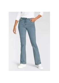 Bootcut-Jeans Arizona, Damen, Gr. 20, K + L Gr, blau (bleached), Denim/Jeans, Obermaterial: 98% Baumwolle, 2% Elasthan, clean, Basic, comfort fit lang, Jeans, hohe Leibh&ouml;he