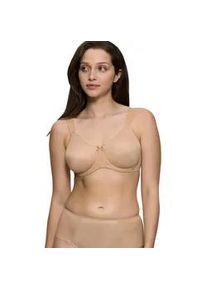 Minimizer-BH Triumph "Essential Minimizer", Damen, Gr. 95, Cup F, braun (toffee), Obermaterial: 71% Polyamid, 29% Elasthan (LYCRA), gemustert, leicht gl&auml;nzend, unifarben, BHs Minimizer-BH, schimmerndes Jacquard-Muster, mit B&uuml;gel