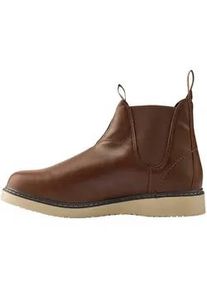 Stiefel MCS "MCS ankle boots MCPilou", Herren, Gr. 43, Normalschaft, schwarz camel, Obermaterial: 100% Polyurethan, Schuhe Stiefel