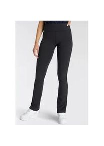 Leggings FAYN SPORTS, Damen, Gr. 34, N-Gr, schwarz, Jersey, Obermaterial: 80% Polyester, 20% Elasthan, bootcut fit lang, Hosen Leggings, aus Funktionsmaterial