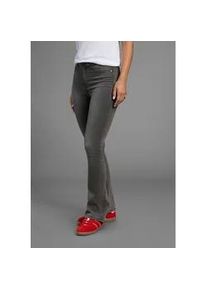 Bootcut-Jeans Arizona "Ultra Stretch", Damen, Gr. 76, K + L Gr, grau (grau used), Denim/Jeans, Obermaterial: 63% Baumwolle, 32% Polyester, 5% Elasthan, eng lang, Jeans, ausgestellte Beinform, Used-Waschung, hohe Leibh&ouml;he, Topseller