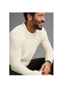 MAN'S WORLD Rundhalspullover MAN'S WORLD "Neue Kollektion Zeitlos & vielseitiger Basic Style", Herren, Gr. 3XL (64/66), beige melange, Strick, Obermaterial: 80% Polyacryl, 20% Baumwolle, meliert, regular fit, Rundhals, Rippb&uuml;ndchen, Pullover Rundhalspullover, melierte Optik,weicher Griff, Perfekt f&uuml;r die k&auml;ltere Jahreszeit