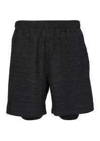 Endurance Vanclause Melange 2in1 Shorts Herren 1001BM - black melange XXL