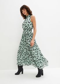 bonprix Chiffonkleid mit Glitzer, gr&uuml;n, Gr.52, festliches Chiffonkleid mit edlen Glitzerf&auml;den