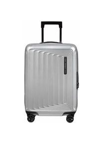 Samsonite Nuon Trolley mit 4 Rollen erweiterbar 55cm Matt Silver