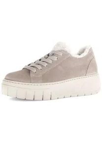 Sneaker Gabor "Sneaker low", Damen, Gr. 37, beige, Schuhe Sneaker