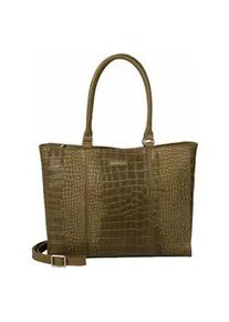 Henkeltasche Burkely "Burkely Taschen Leder", Damen, Gr. onesize, gr&uuml;n (olive), Leder, Taschen