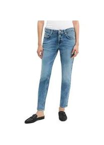 Marc O'Polo 5-Pocket-Jeans MARC O'POLO "aus Bio-Baumwoll-Mix", Damen, Gr. 31, L&auml;nge 30, blau (very light blau wash), Obermaterial: 98% Baumwolle, 2% Elasthan, unifarben, loose fit kn&ouml;chellang, Jeans 5-Pocket-Jeans