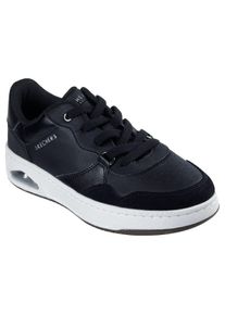 Sneaker Skechers "UNO CTL", Damen, Gr. 35, schwarz, Lederimitat, Veloursleder, Schuhe Sneaker, Retro Sneaker, Schn&uuml;rschuh mit Materialmix