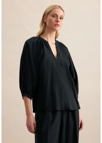 Tunika Seidensticker "Schwarze Rose", Damen, Gr. 34, schwarz, 100% Leinen, unifarben, Tuniken Tunika