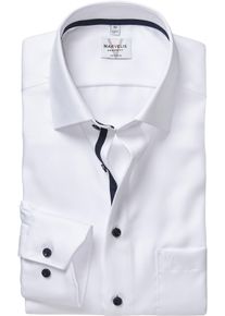 Langarmhemd MARVELIS, Herren, Gr. 42, N-Gr, wei&szlig;, Web, Obermaterial: 100% Baumwolle, 2-Knopf-Manschette, Hemden Langarmhemd, Businesshemd, New-Kentkragen, modern fit